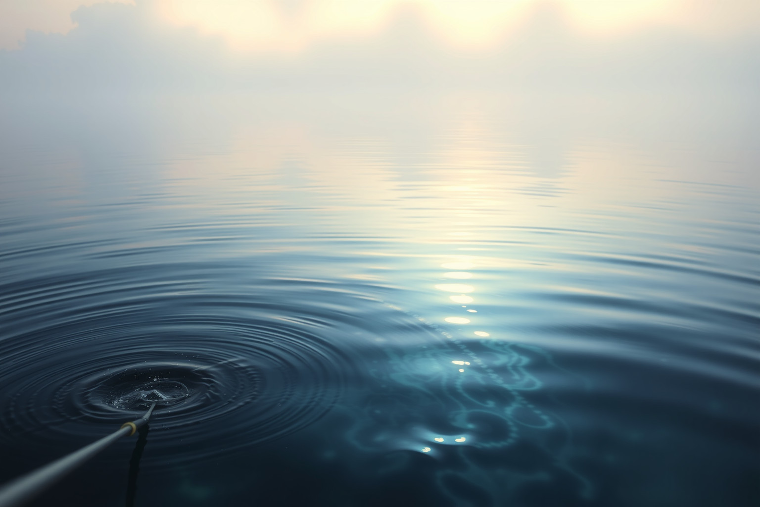 Sognare di pescare in un lago simboleggia intuizione e serenità interiore.