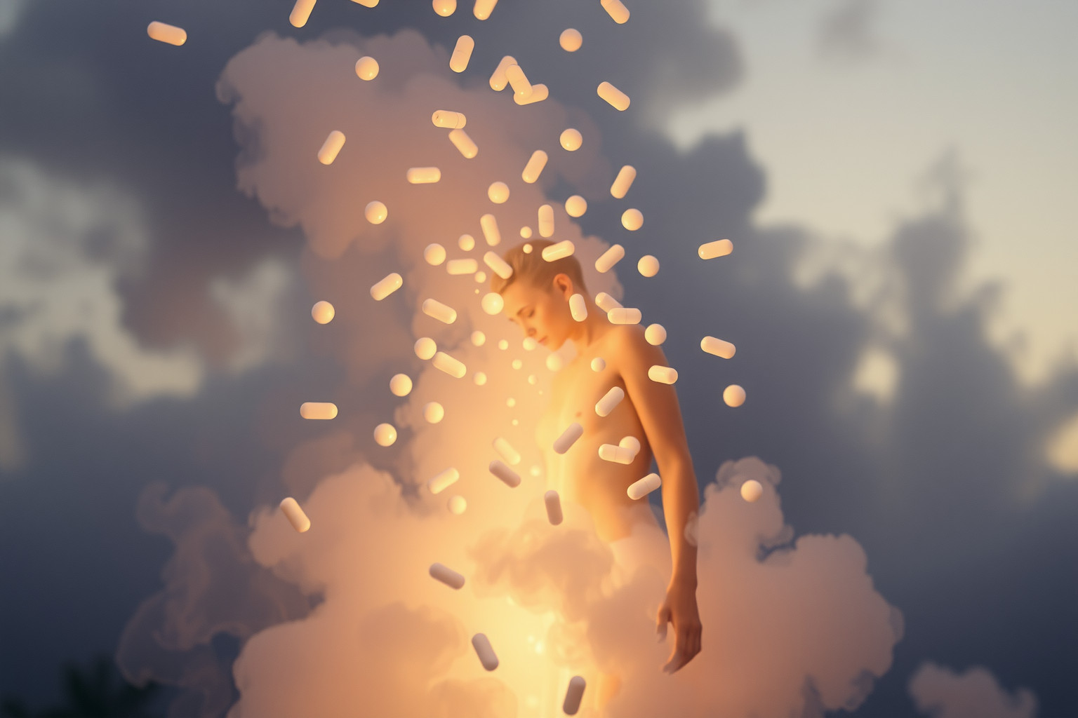 Sognare troppe pillole riflette ansia da controllo e fuga mentale.