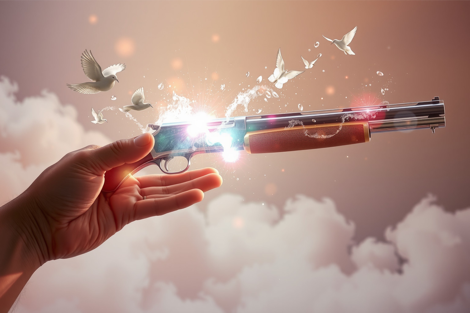 Sognare di pulire un fucile a canne mozze simboleggia preparazione interiore.