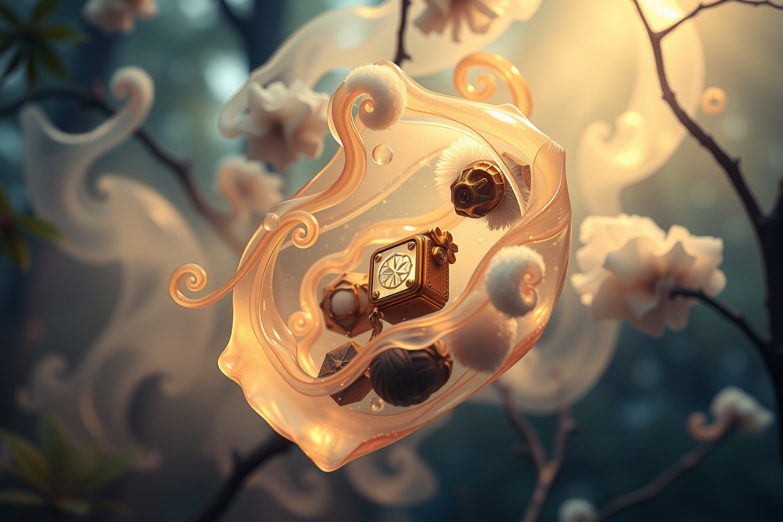 Sognare resina protegge tesoro simboleggia difesa emotiva preziosa.