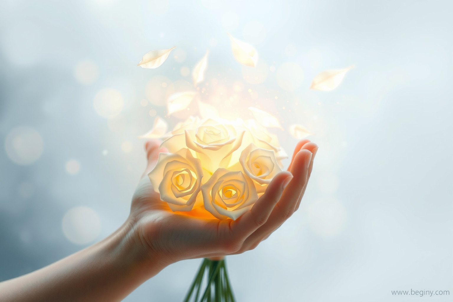 Ricevere rose bianche nei sogni simboleggia pace e rinascita.