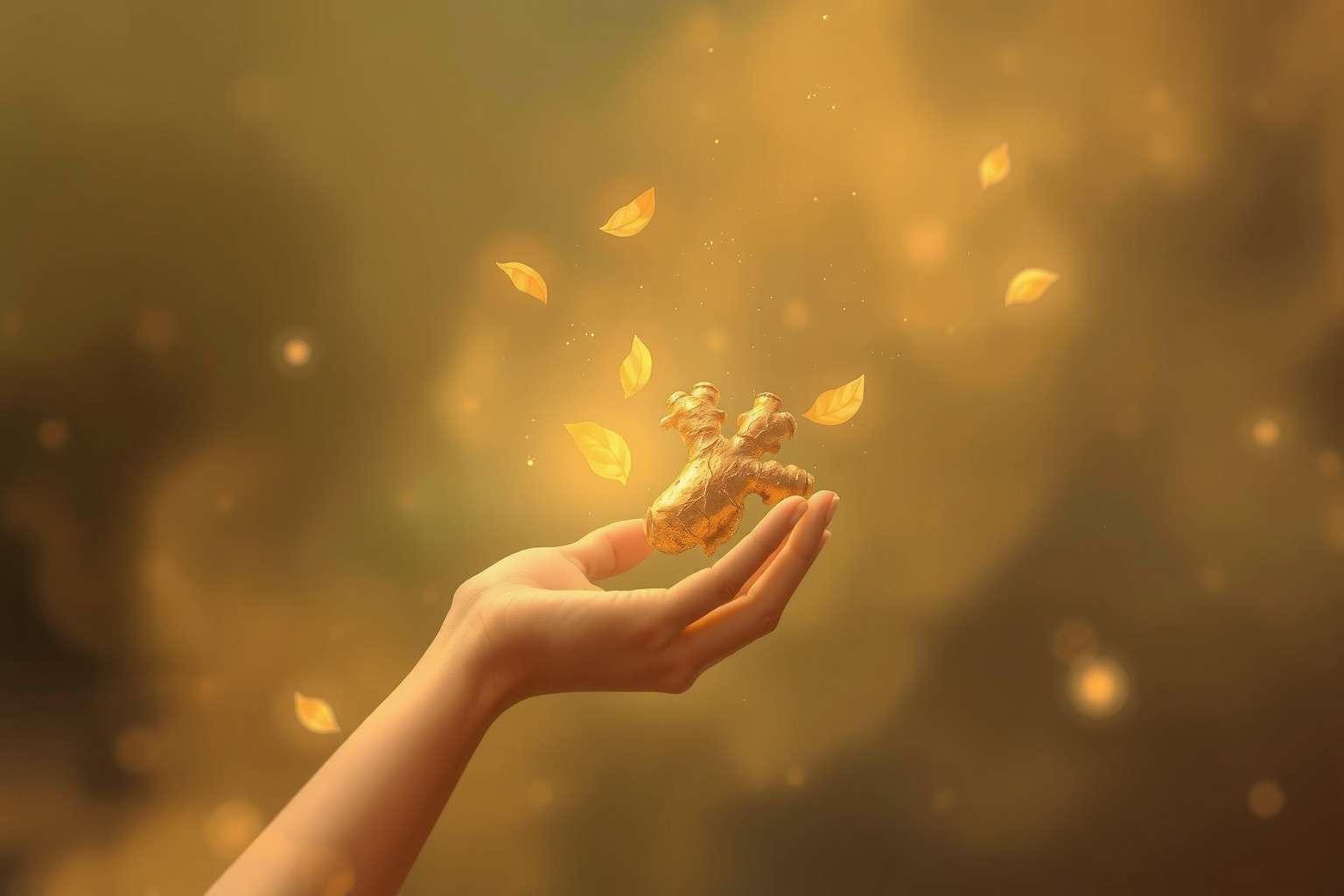 Ricevere zenzero in sogno simboleggia salute e prosperità imminente.