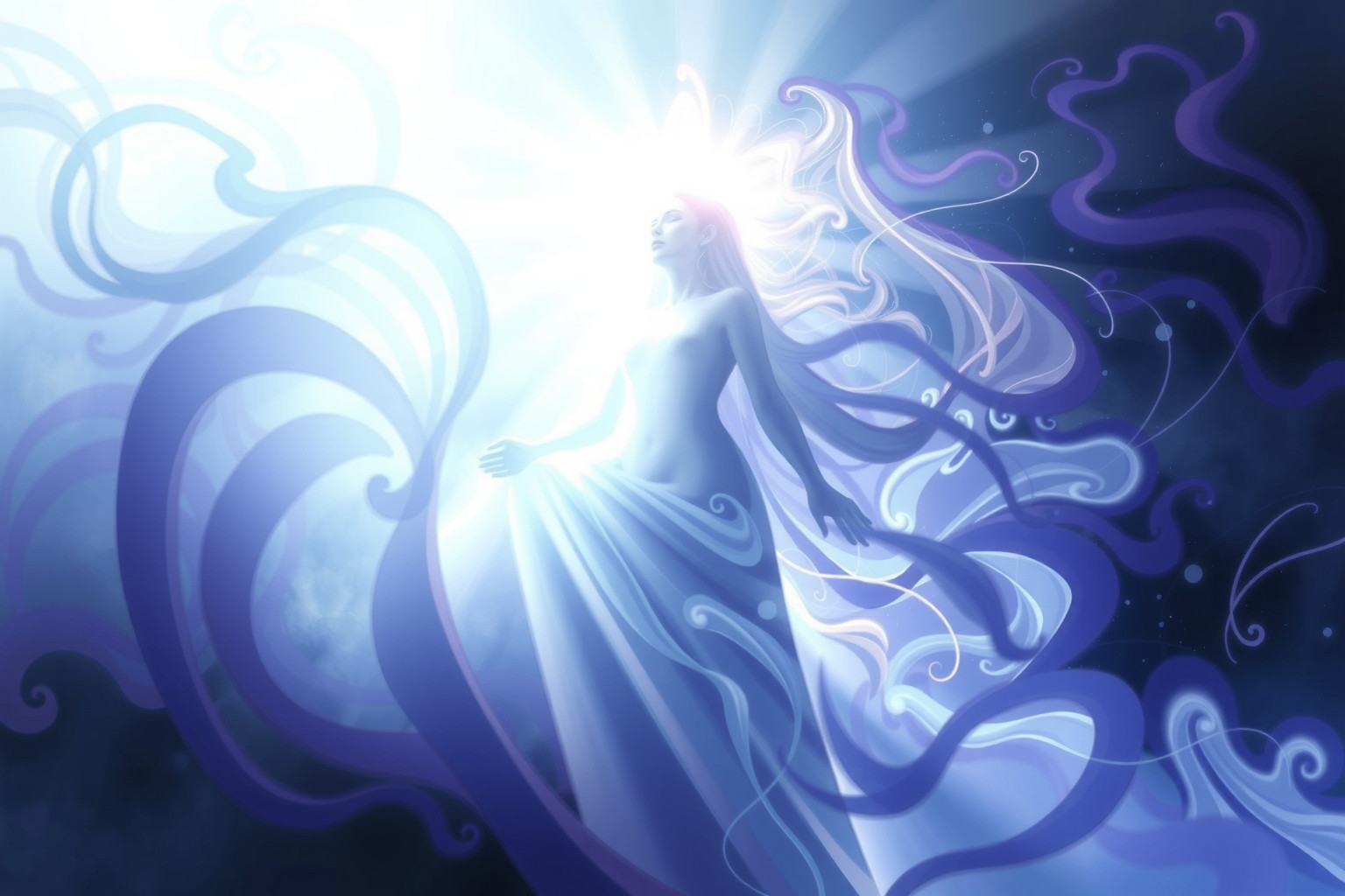 Sognare indaco simboleggia un profondo risveglio spirituale interiore.