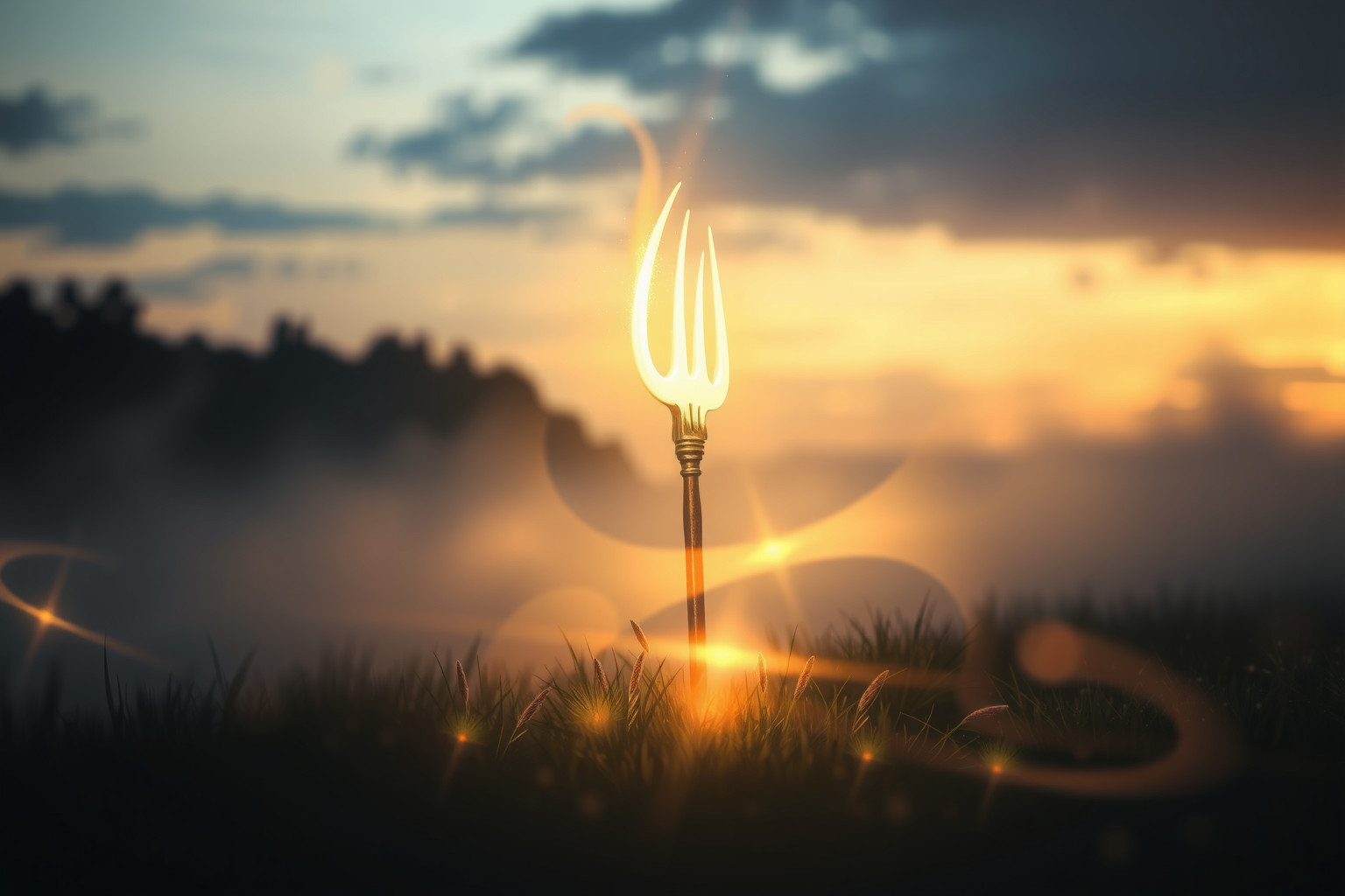 Sognare un forcone da fieno simboleggia trasformazione e resilienza interiore.