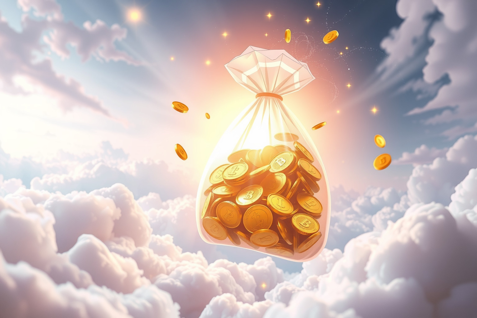 Sognare una borsa piena di denaro simboleggia successo imminente.