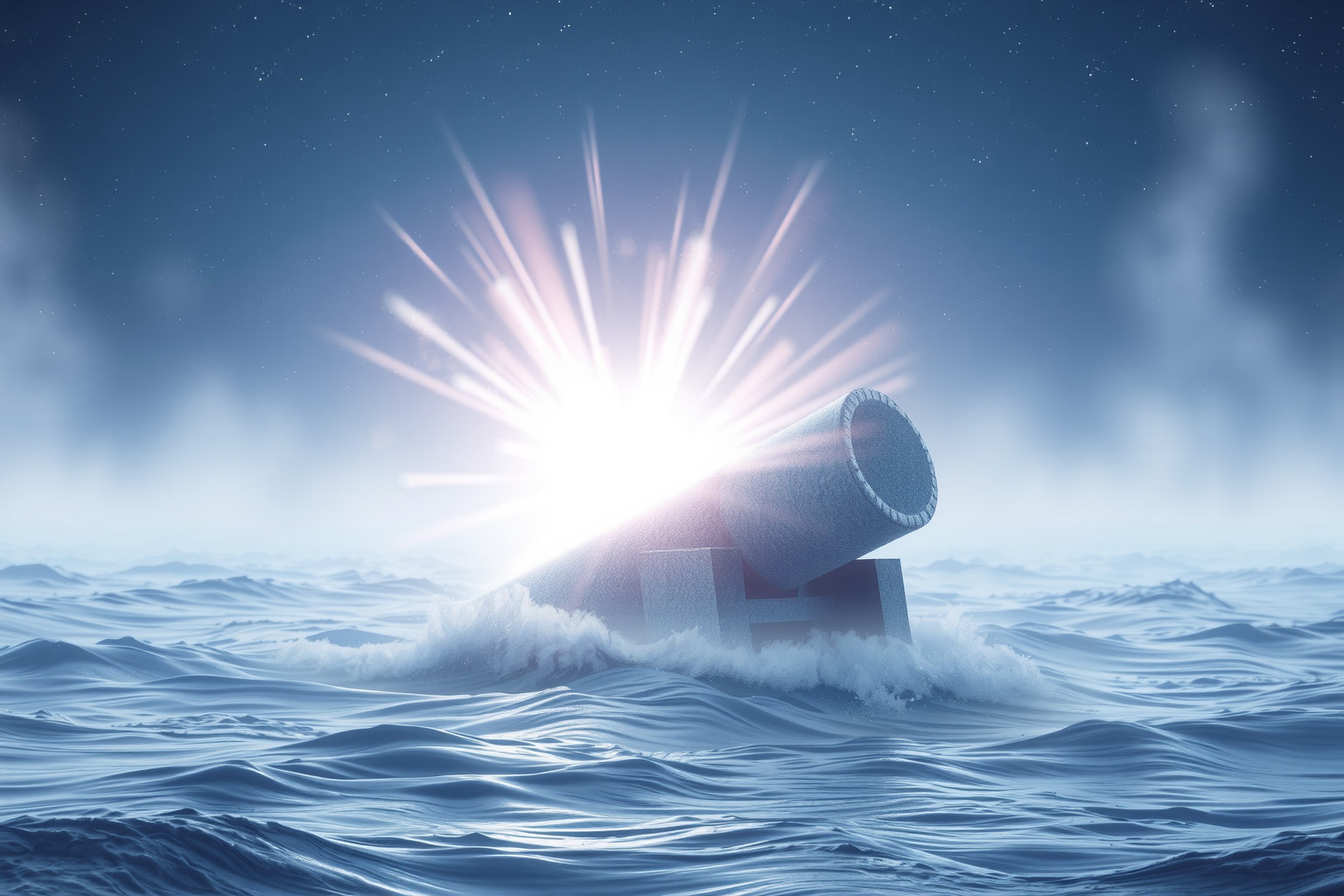 Sognare un cannone che spara in mare simboleggia emozioni represse.