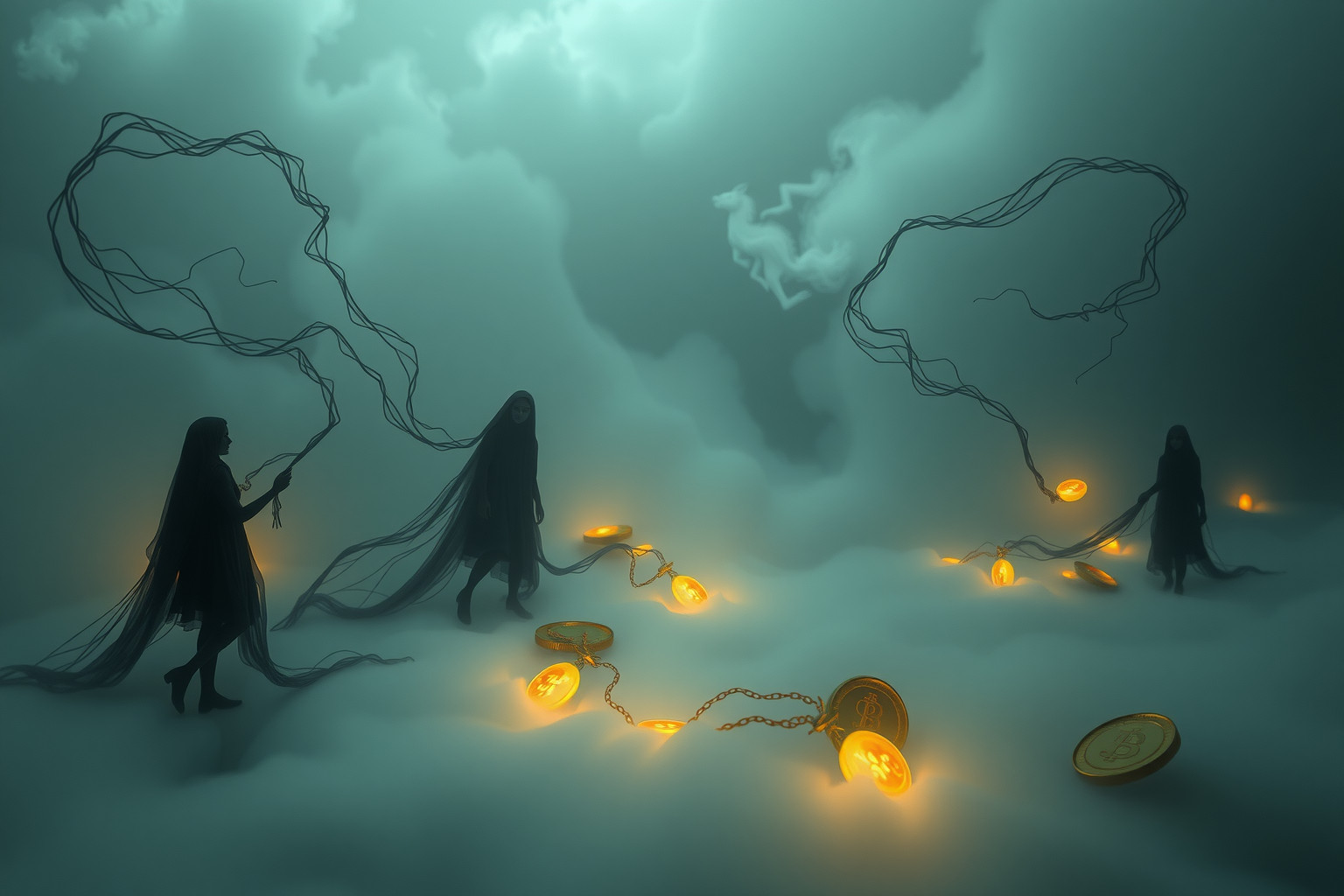 Sognare maledizione finanziaria riflette paure di instabilità economica imminente.