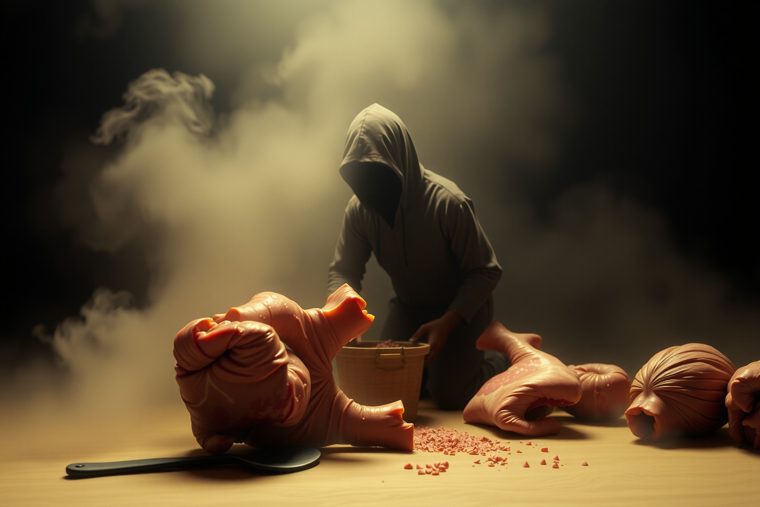 Sognare un beccaio indica trasformazioni profonde nella tua vita.