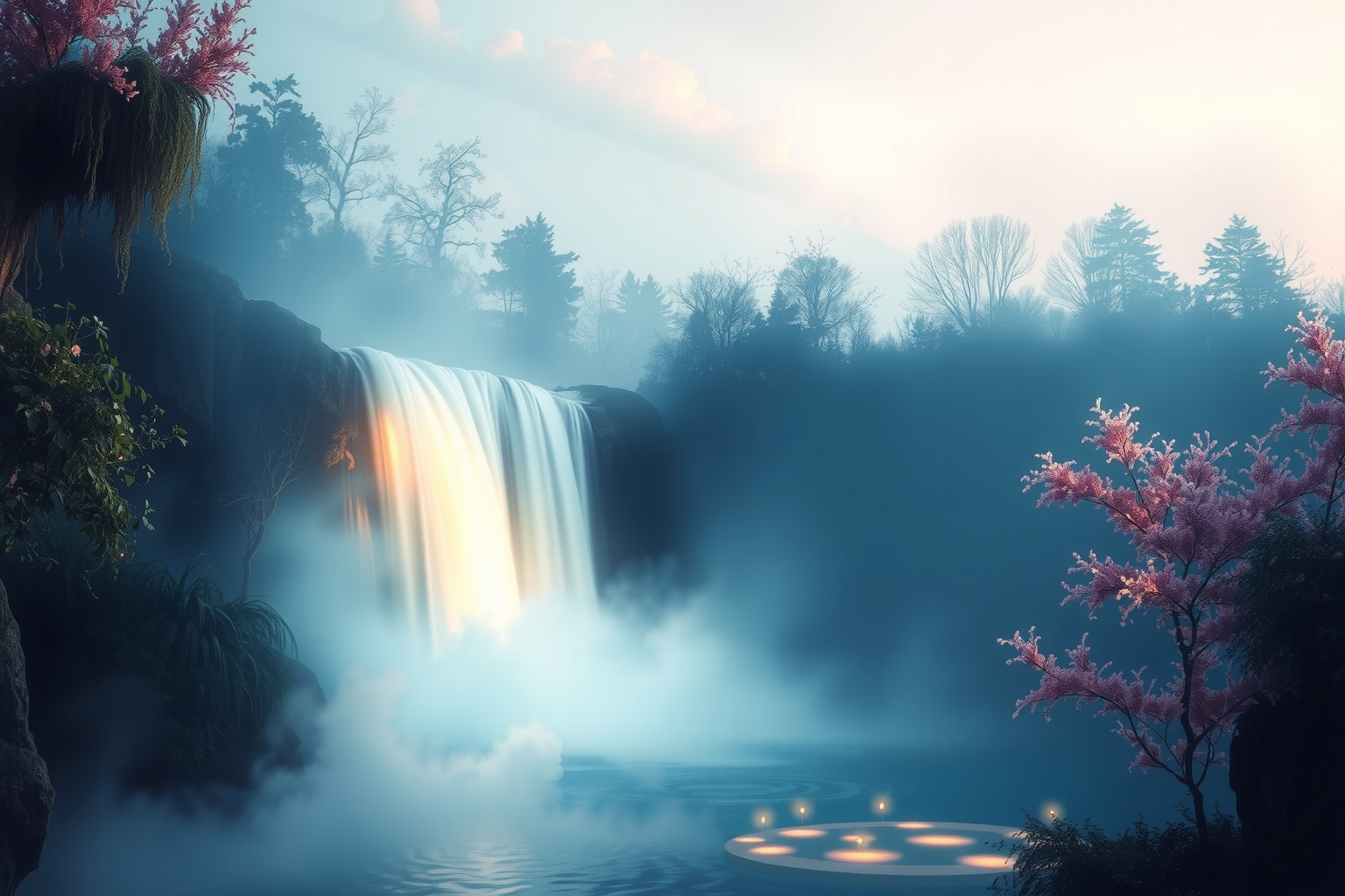 Sognare una cascata simboleggia un desiderio di liberazione emotiva.