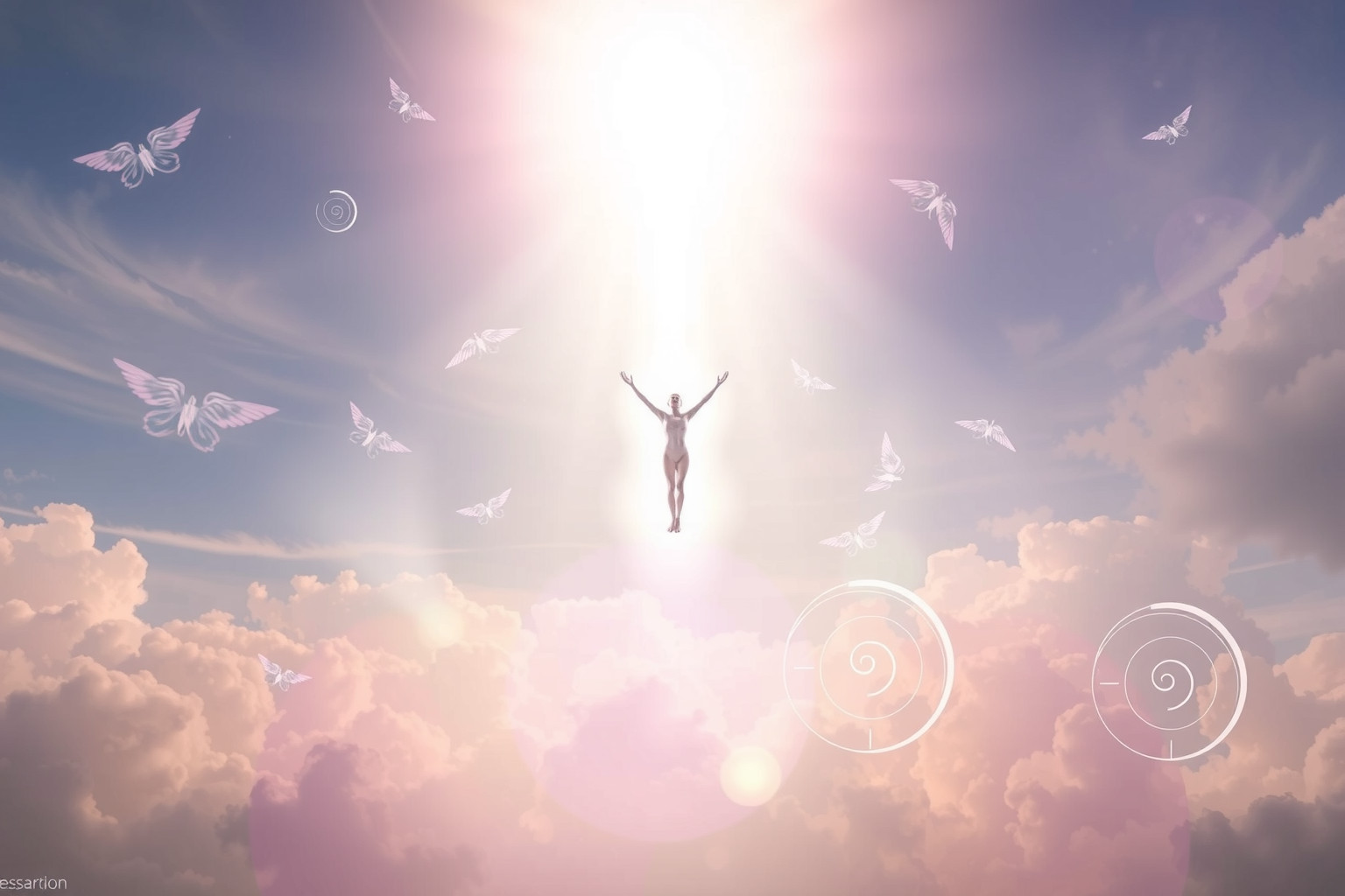 Sognare di volare in alto simboleggia aspirazioni spirituali e libertà.