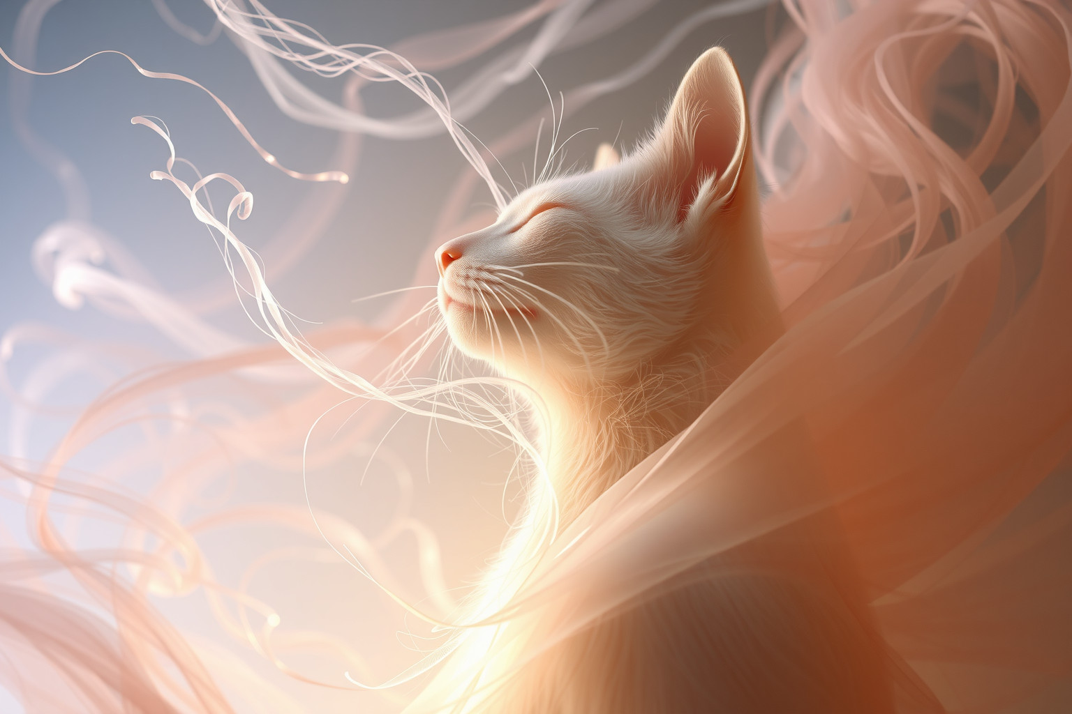 Sognare di vomitare pelo di gatto simboleggia rinascita interiore profonda.