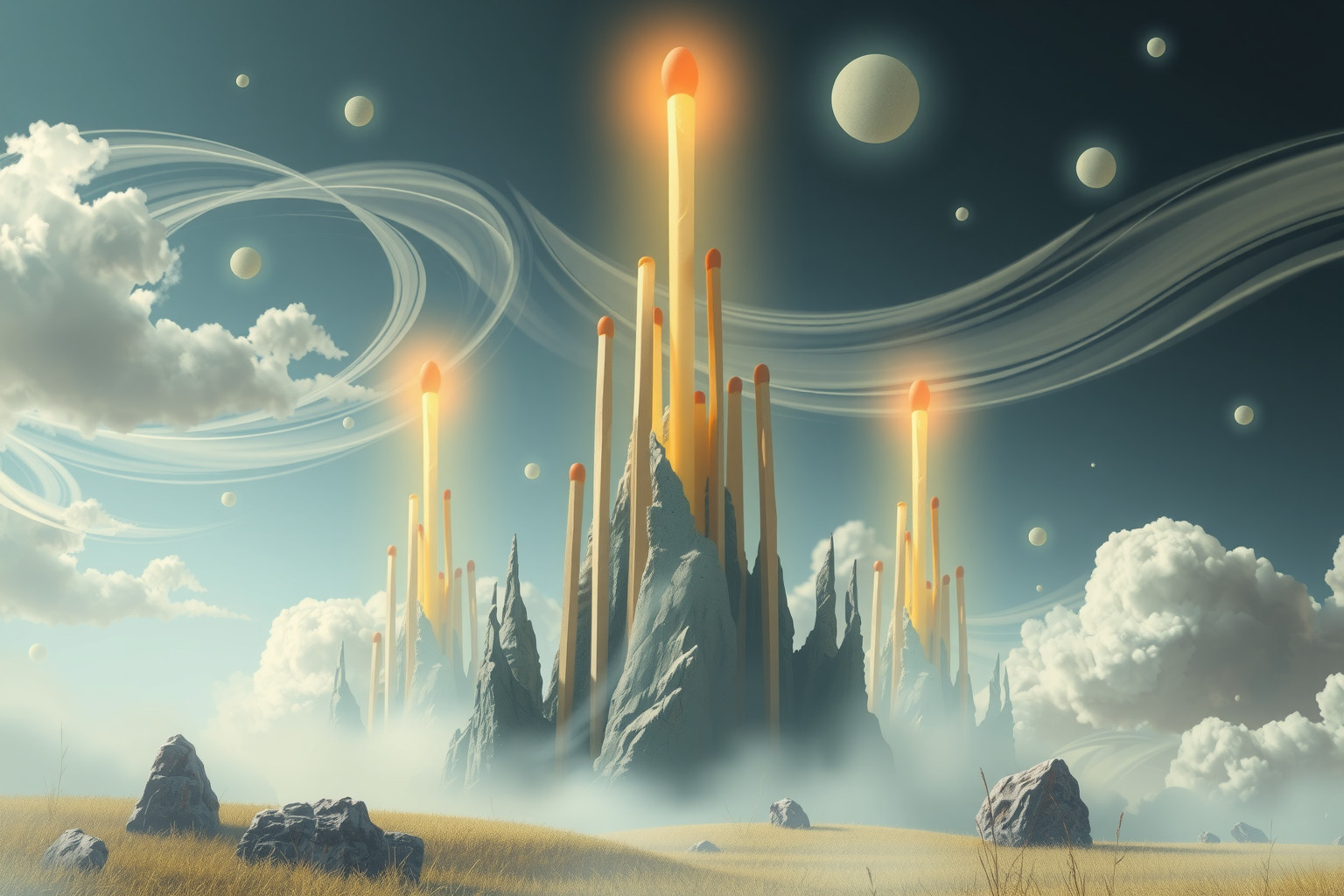 Sognare fiammiferi giganti simboleggia ambizioni straordinarie e potenzialità enormi.