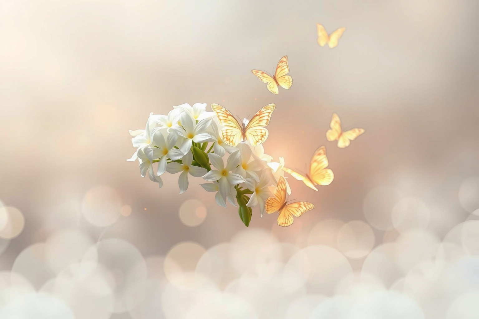 Sognare gelsomini e farfalle simboleggia trasformazione e bellezza effimera.