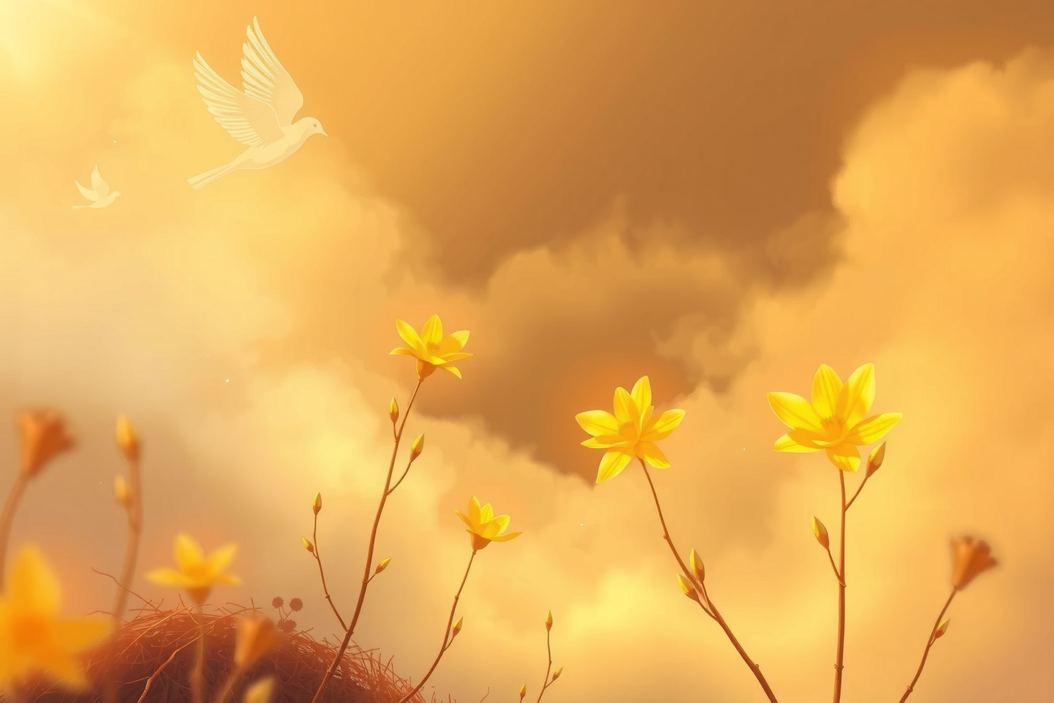 Sognare ginestre e uccelli simboleggia rinascita e libertà interiore.