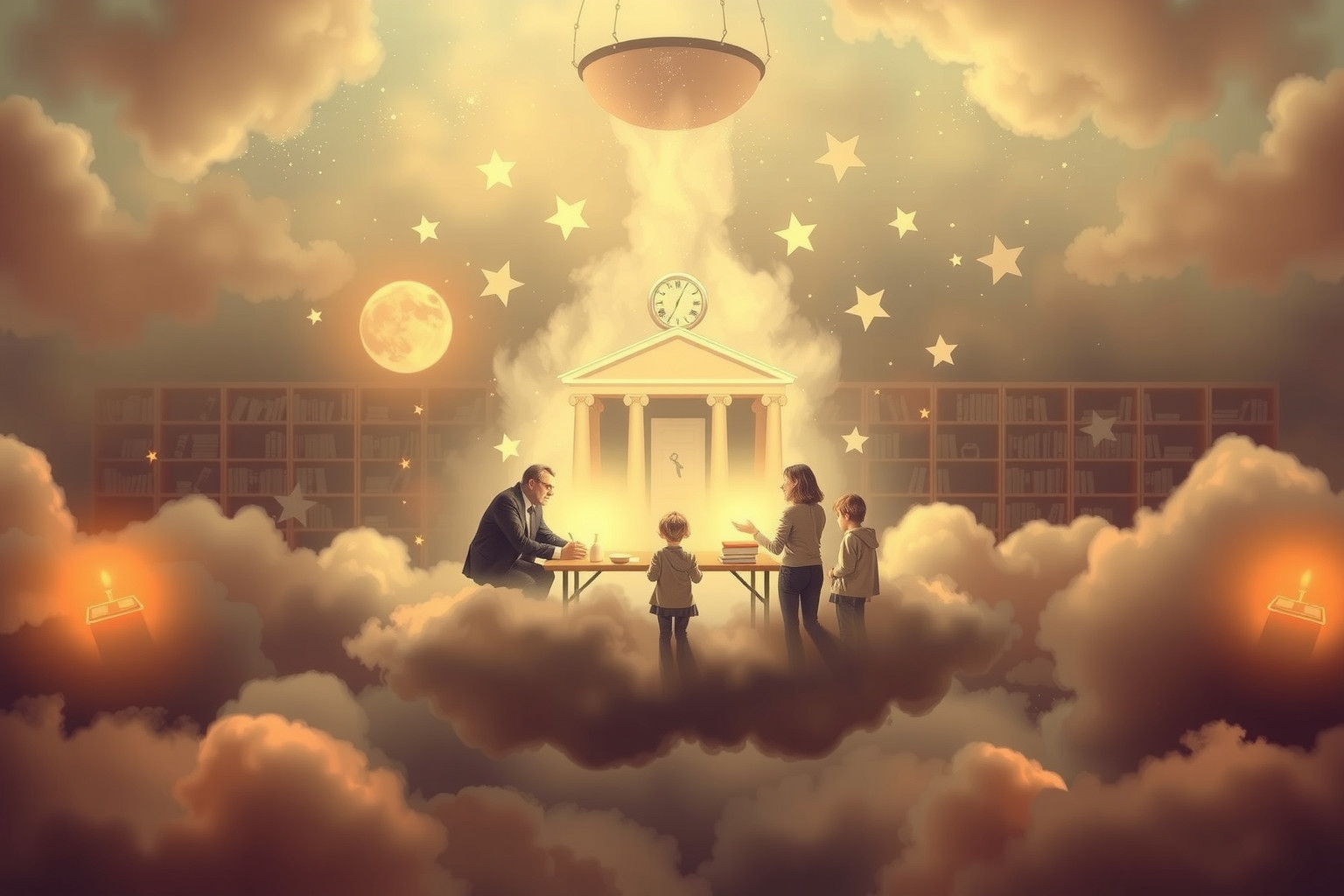 Sognare il presidente a scuola simboleggia autorità e apprendimento.