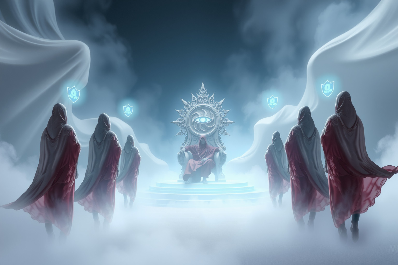 Le guardie del sultano simboleggiano autorità e protezione esterna.