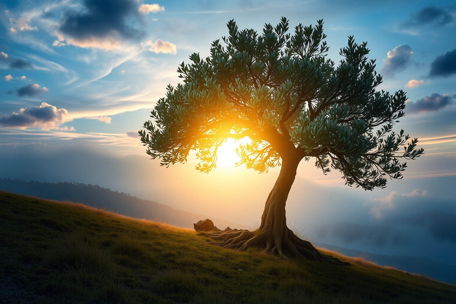 Sognare l'ulivo nel Getsemani simboleggia pace e rinascita interiore.