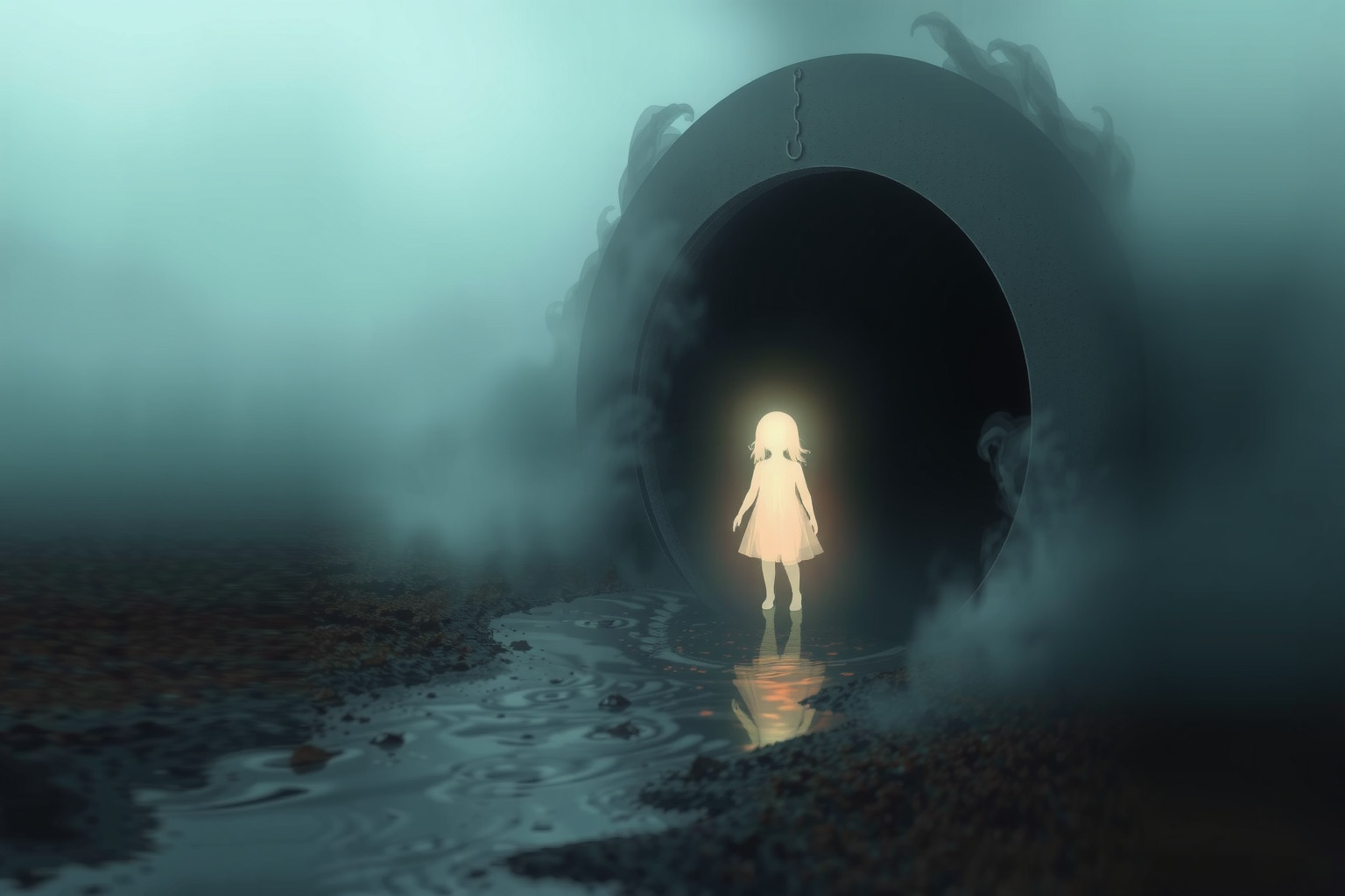 Sognare qualcuno vicino a un tubo di scarico indica conflitti nascosti.