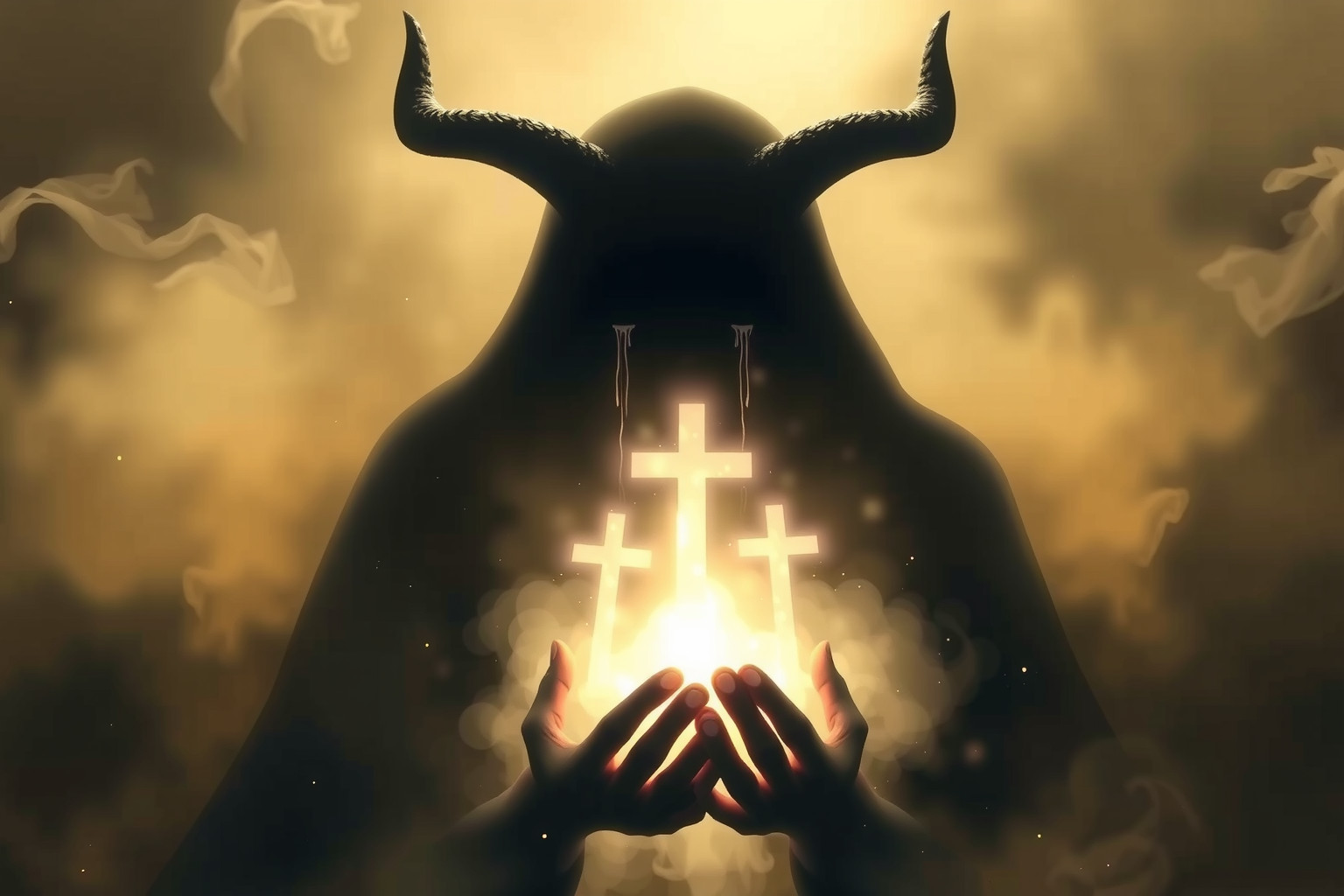 Sognare Satana che piange simboleggia pentimento e possibile redenzione interiore.