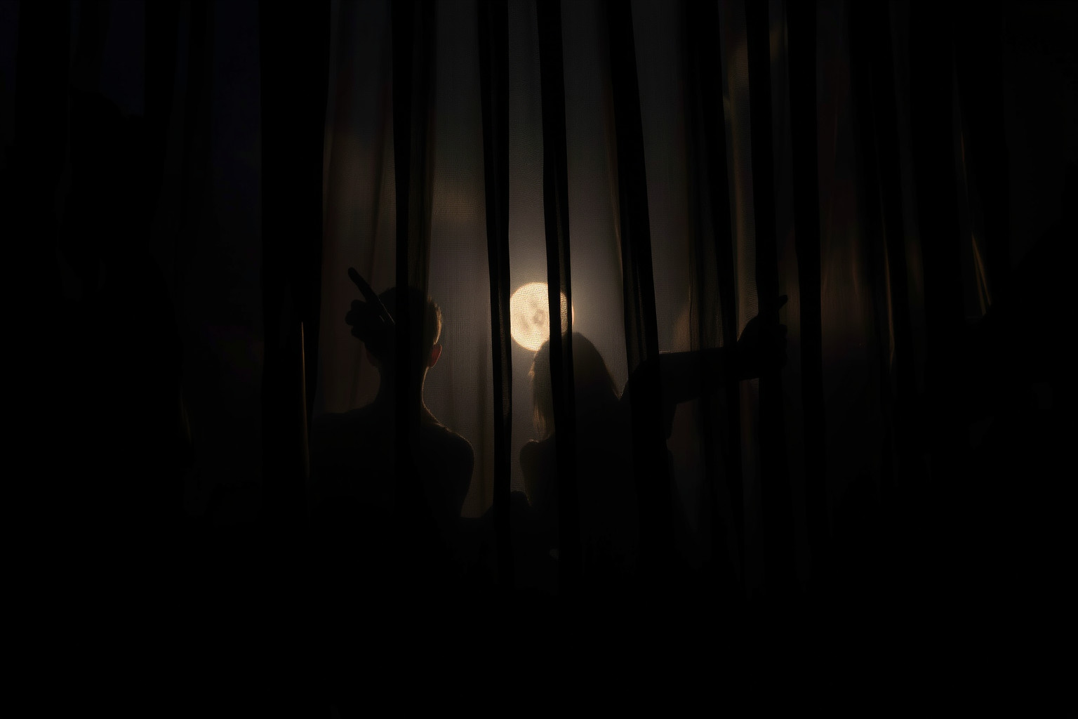 Sognare tende nere indica mistero e protezione dalle emozioni nascoste.