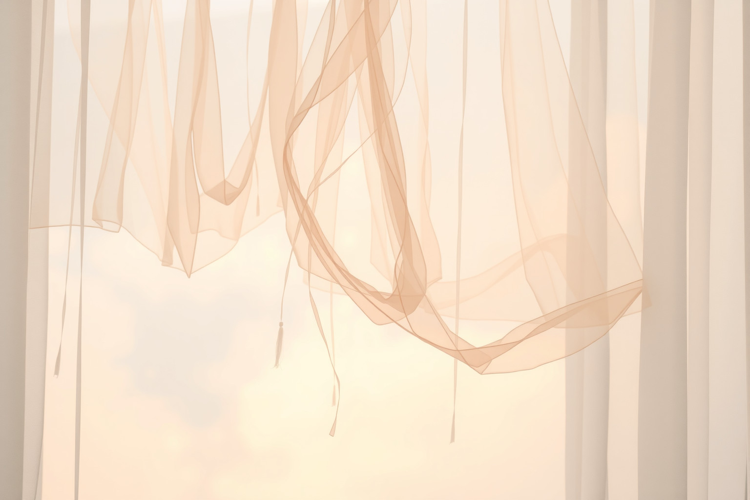 Sognare tende troppo corte rivela paura di nascondere segreti.