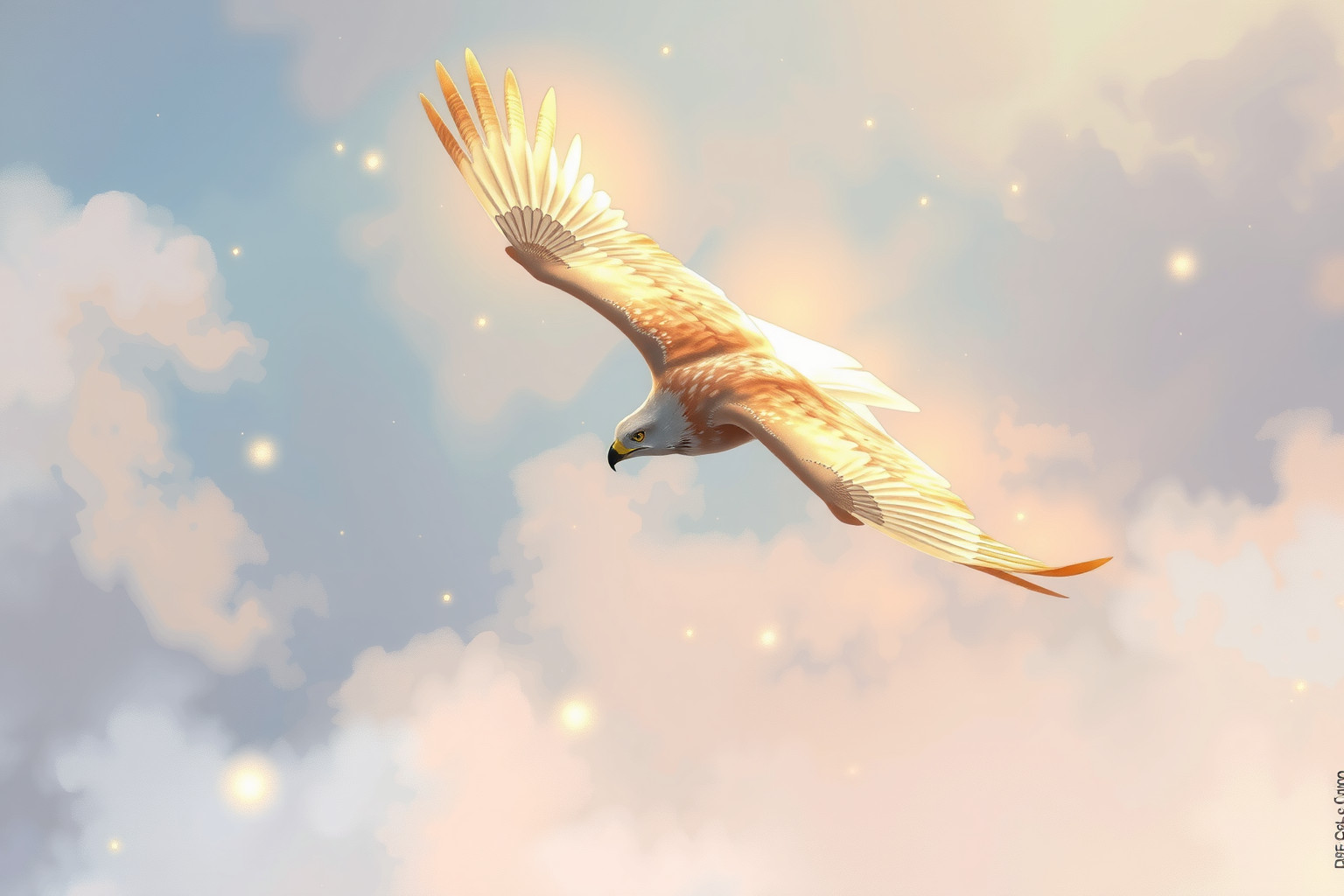 Sognare un astore che vola alto simboleggia libertà e ambizione.