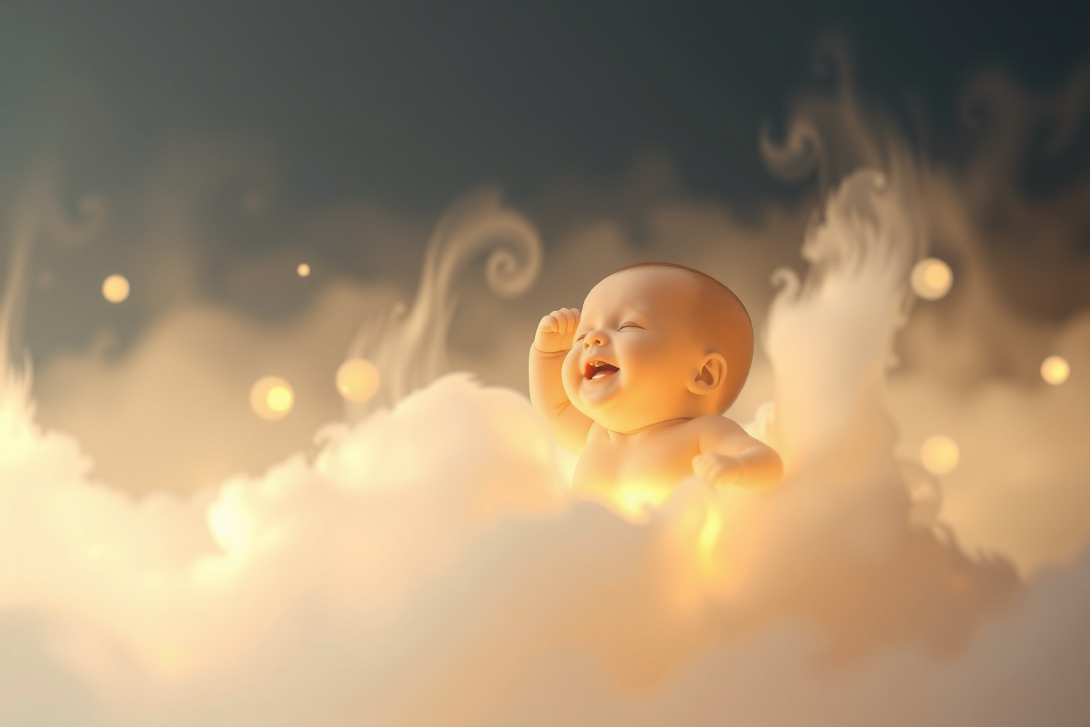 Sognare un bambino che ride simboleggia gioia e nuove speranze.