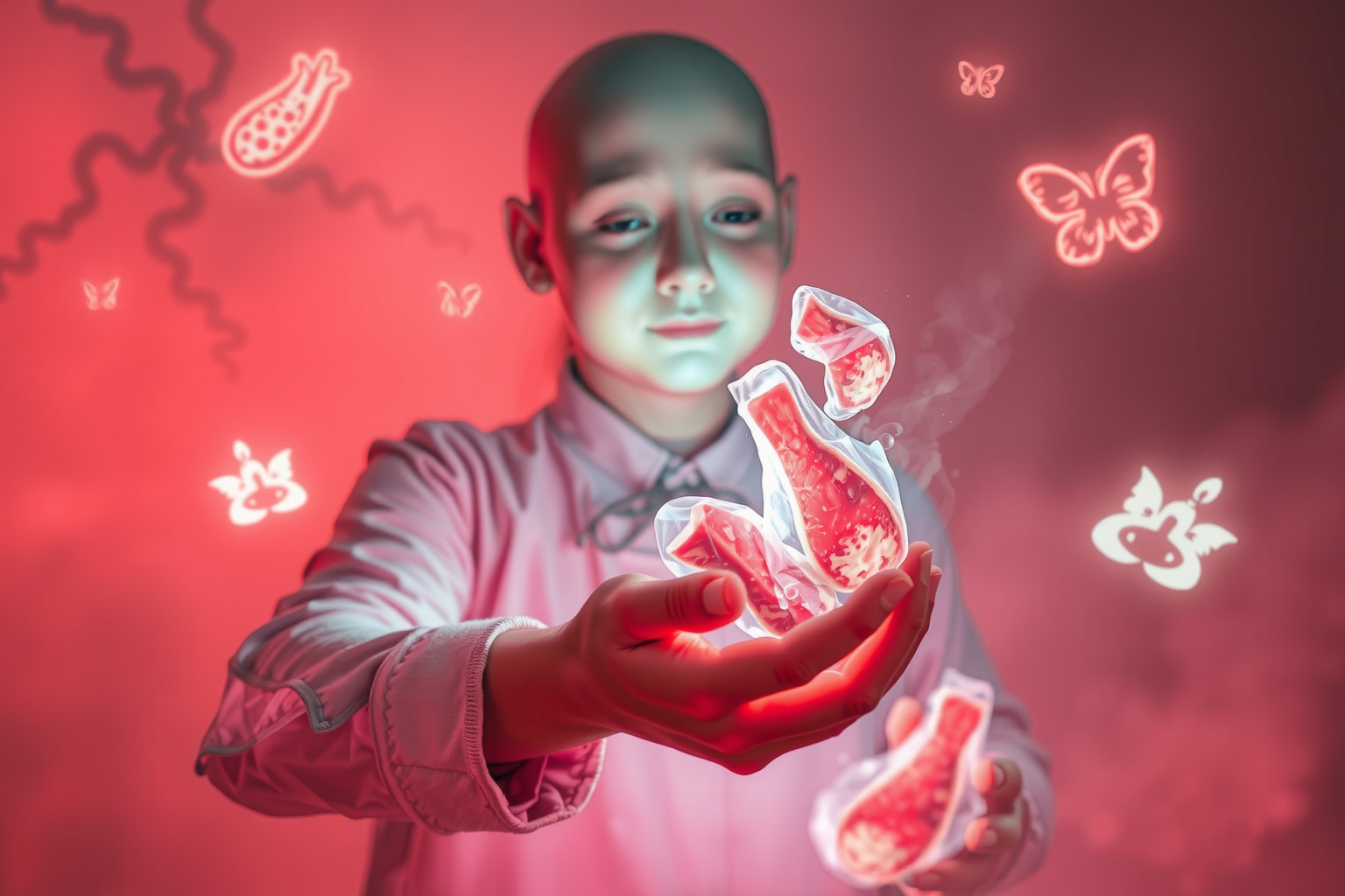 Sognare un beccaio che offre carne simboleggia prosperità imminente.