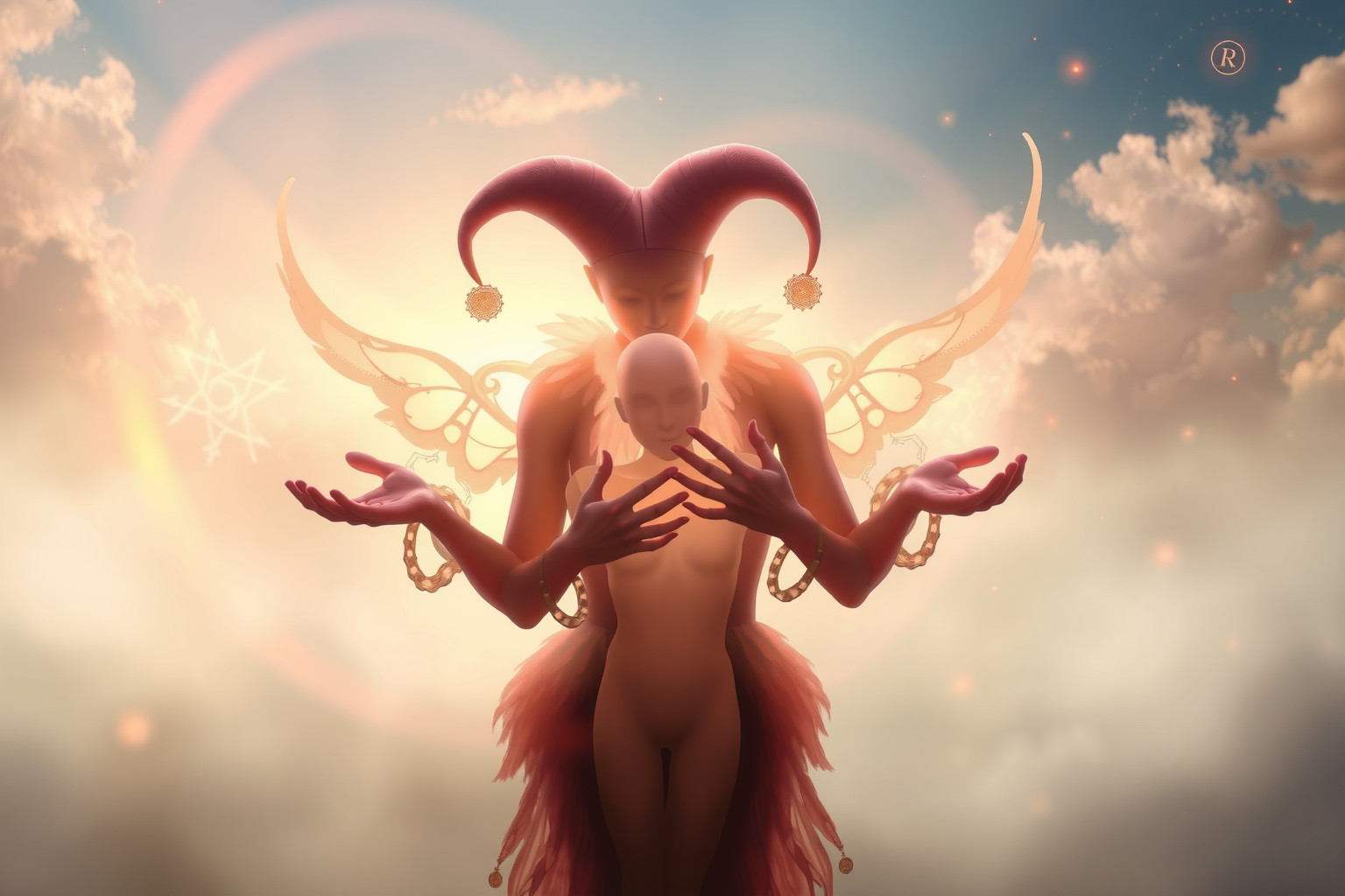 Sognare un buffone riflette il bisogno di protezione e guida.