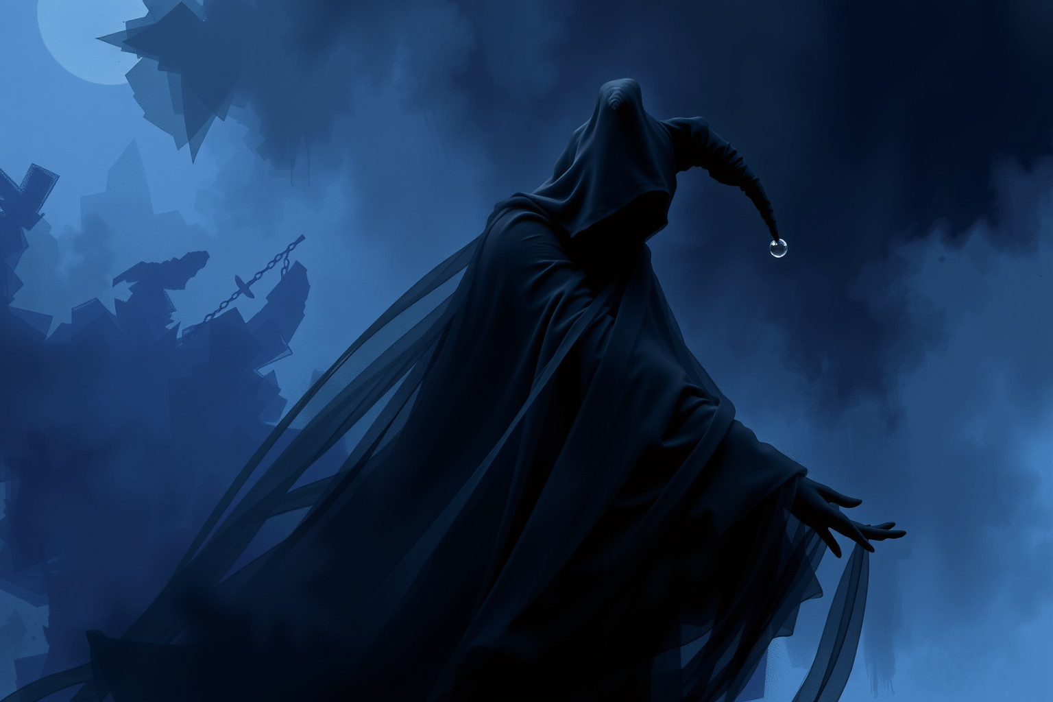 Sognare un buffone nero rivela timori e lati oscuri interiori.