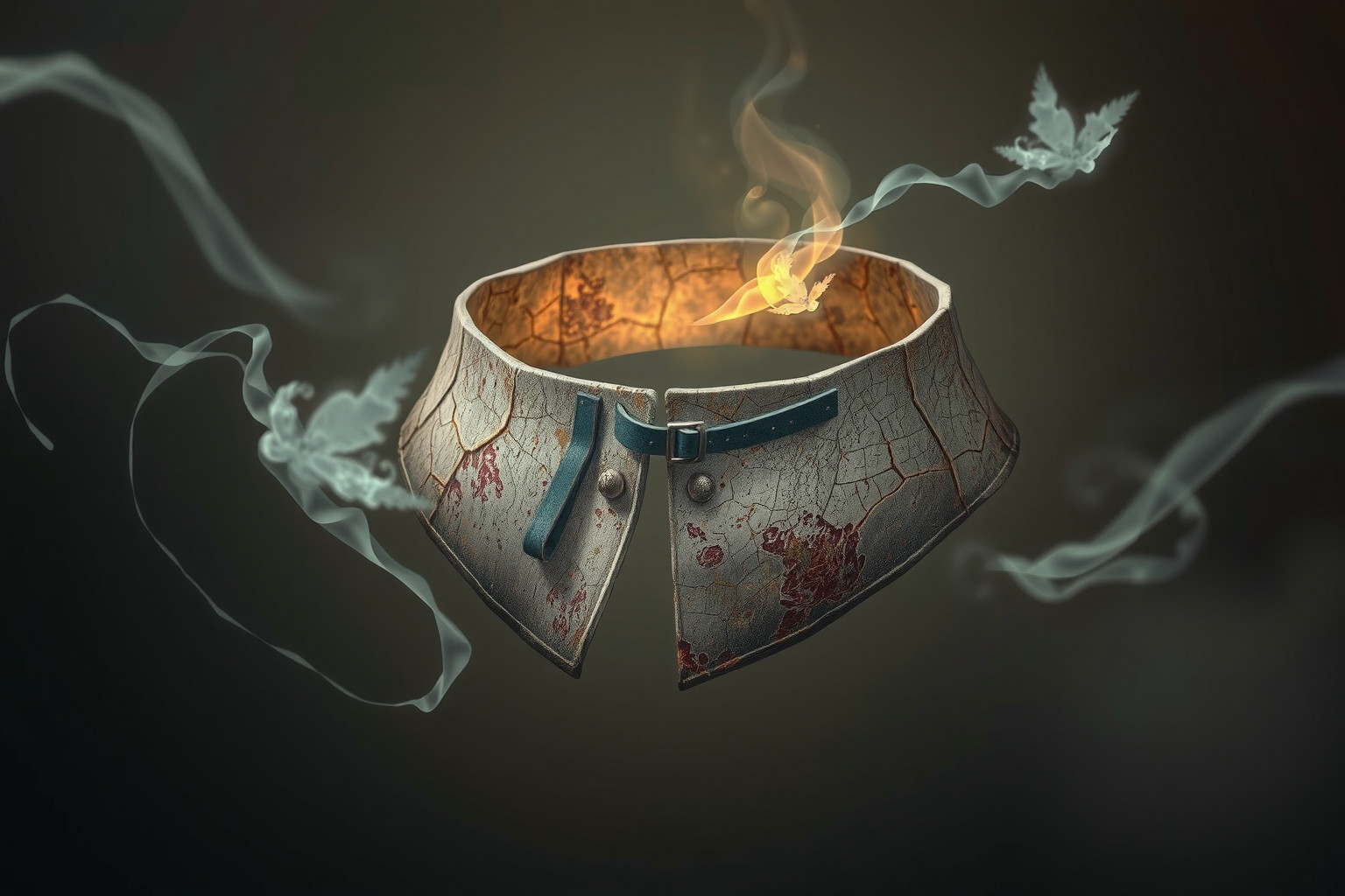 Sognare un collare sporco indica insicurezza o blocchi emotivi.