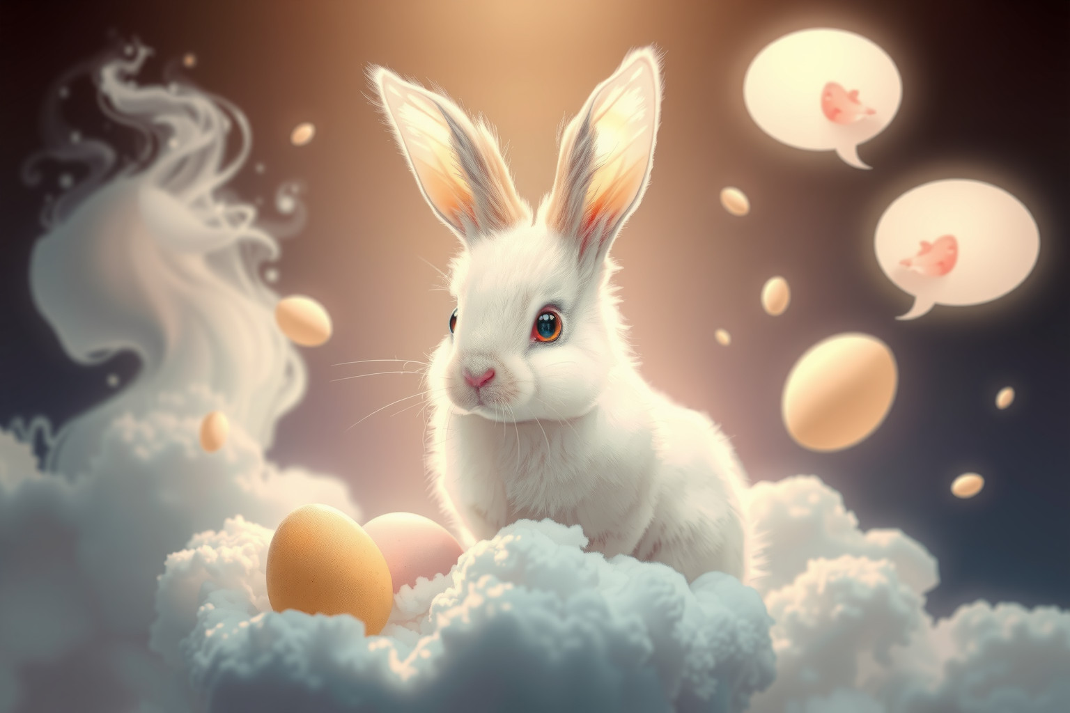 Sognare un Coniglio Pasquale parlante simboleggia nuova comunicazione spirituale.