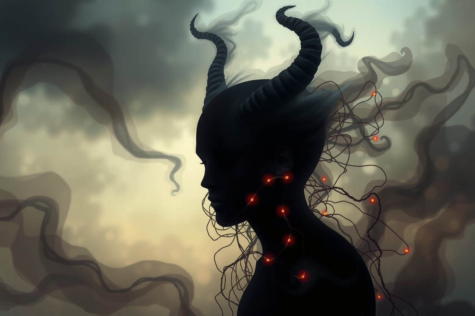 Sognare un demone rivela lotte nascoste nella propria psiche.