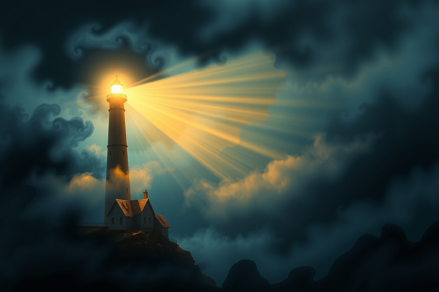 Sognare un faro simboleggia guida e luce nei momenti oscuri.