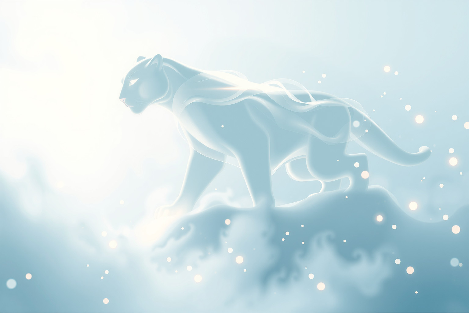 Sognare un giaguaro bianco simboleggia purezza e verità nascoste.