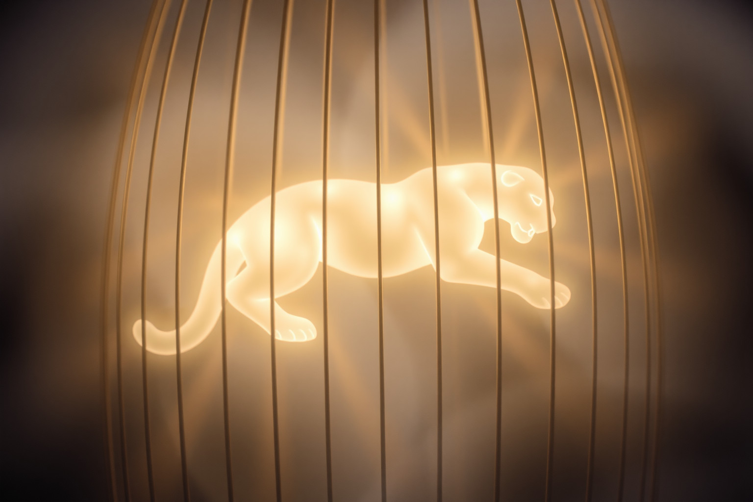 Sognare un giaguaro in gabbia simboleggia desideri repressi e limiti.