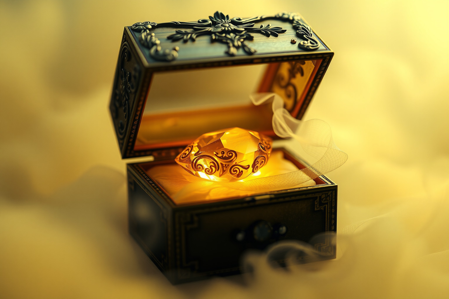 Sognare ambra in scatola rivela talenti e misteri interiori nascosti.