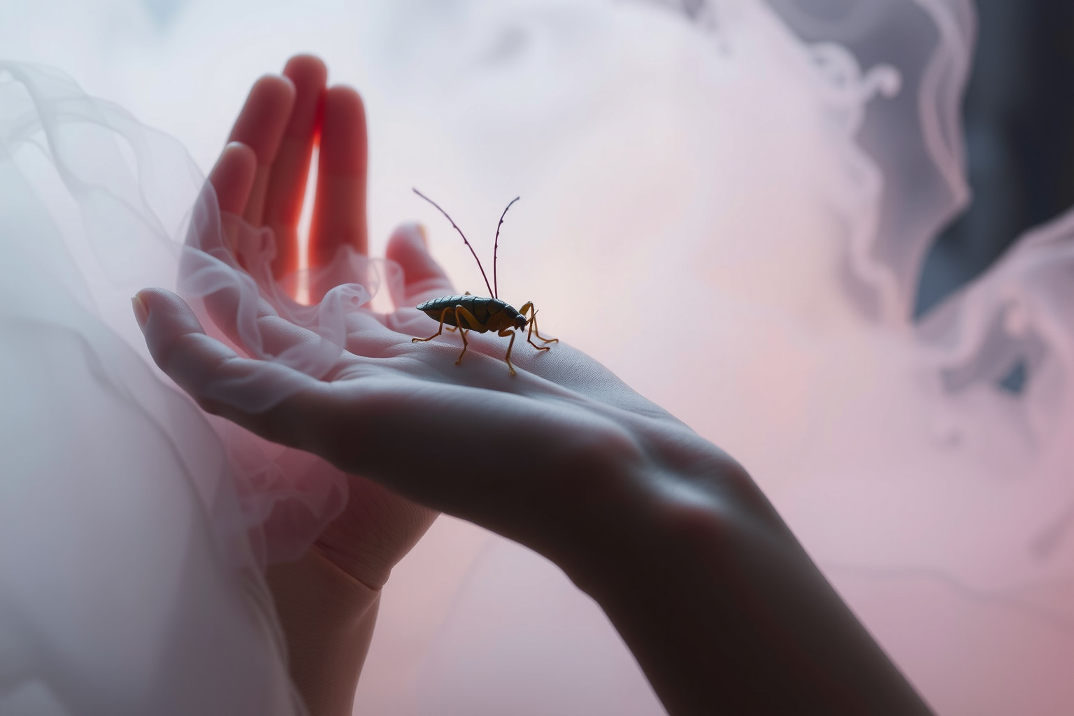 Sognare un grillo che morde indica fastidi interiori nascosti.