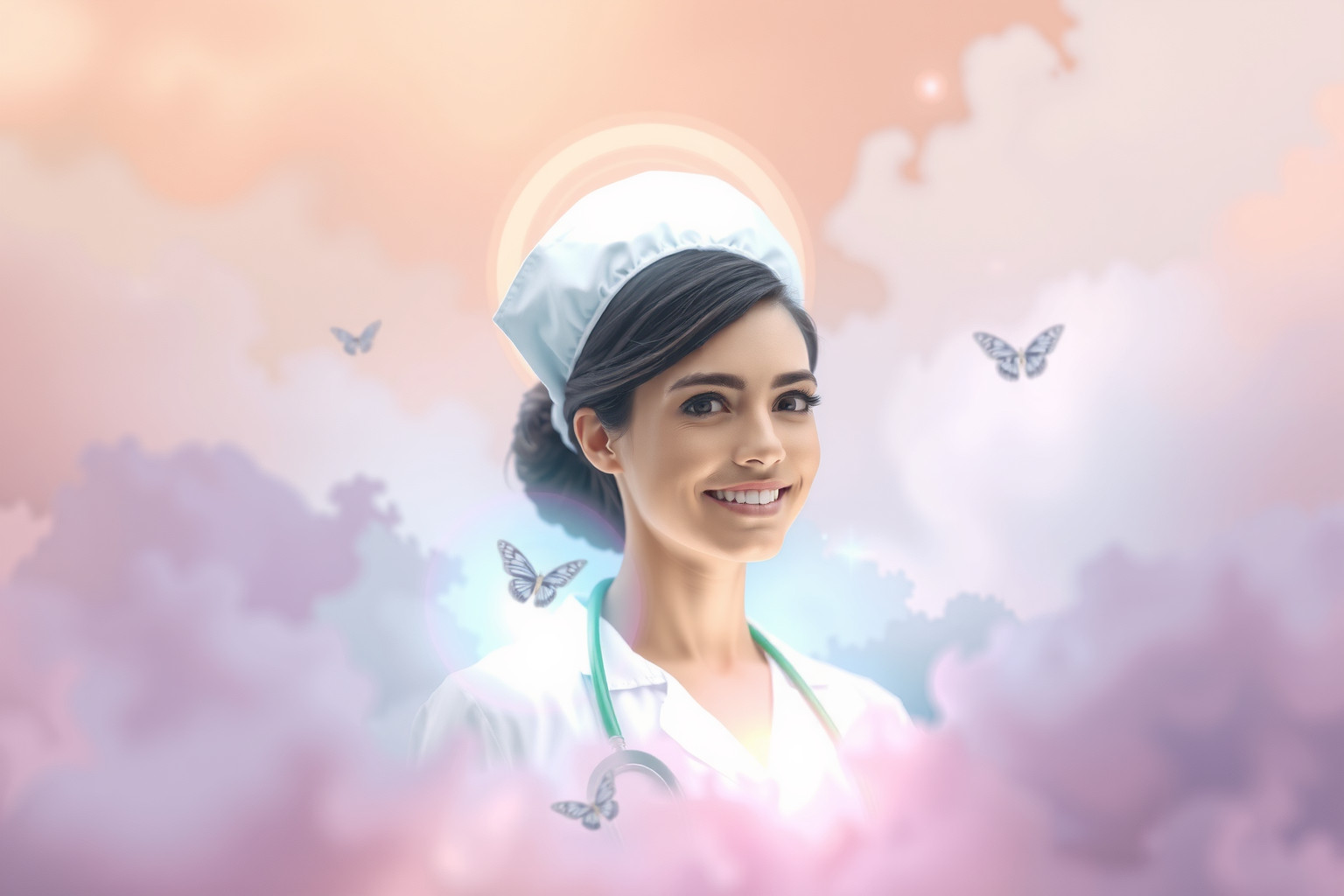 Sognare un infermiere che sorride simboleggia conforto e guarigione imminente.