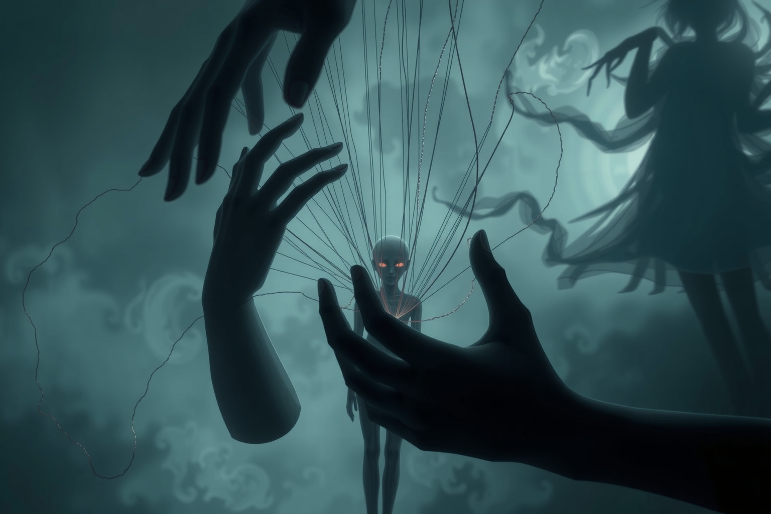 Sognare un ipnotista sinistro riflette timori di manipolazione nascosta.