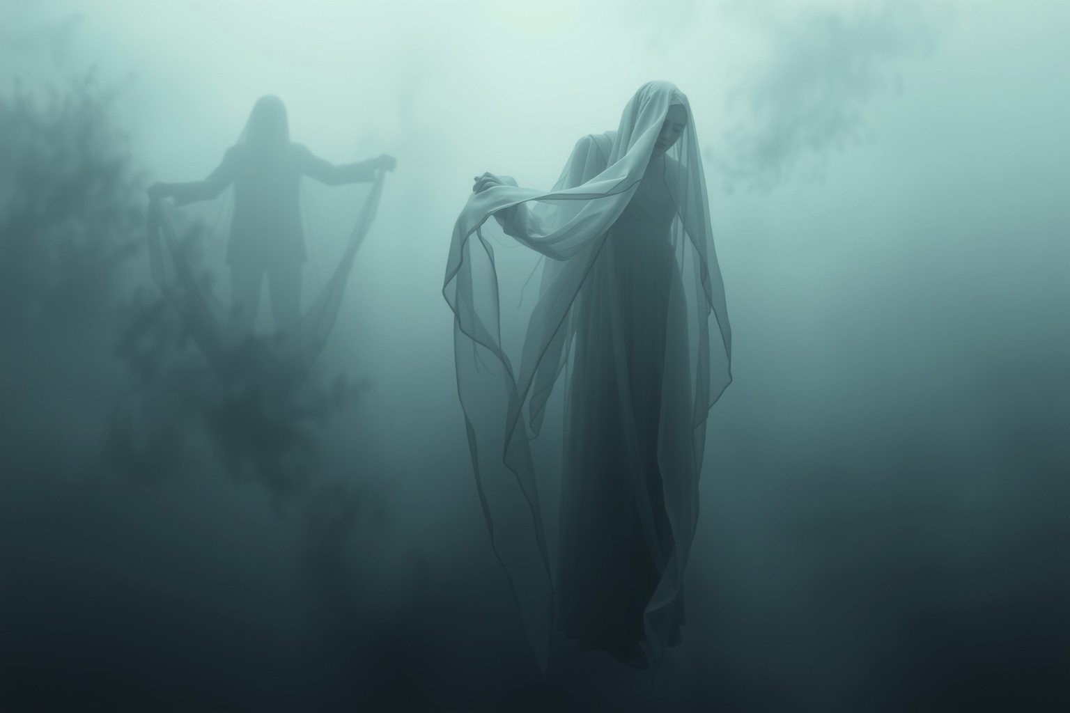 Sognare un lenzuolo funebre caduto segnala imminente crisi emotiva.