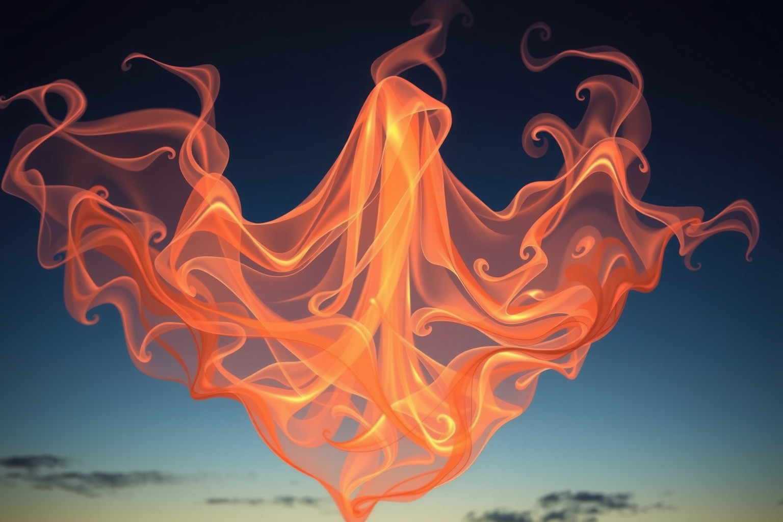 Sognare lenzuolo funebre e fuoco simboleggia trasformazione interiore profonda.