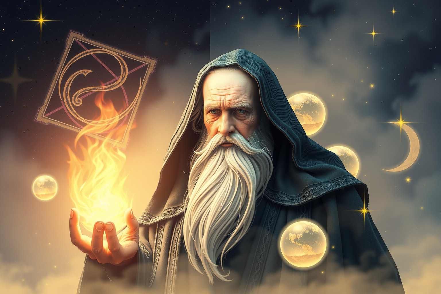 Sognare un mago anziano simboleggia saggezza e potere interiore.