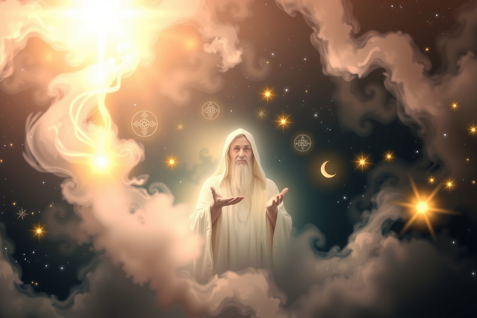 Sognare un mago benevolo simboleggia guida e saggezza interiore.