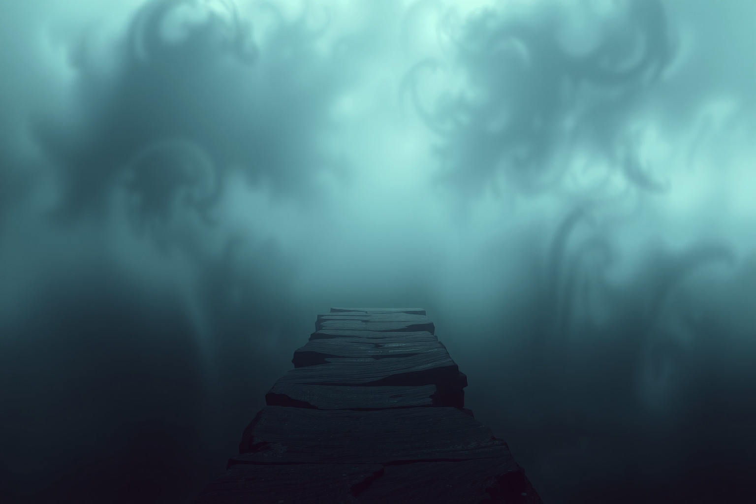 Sognare un molo al buio simboleggia incertezza e paure interiori.