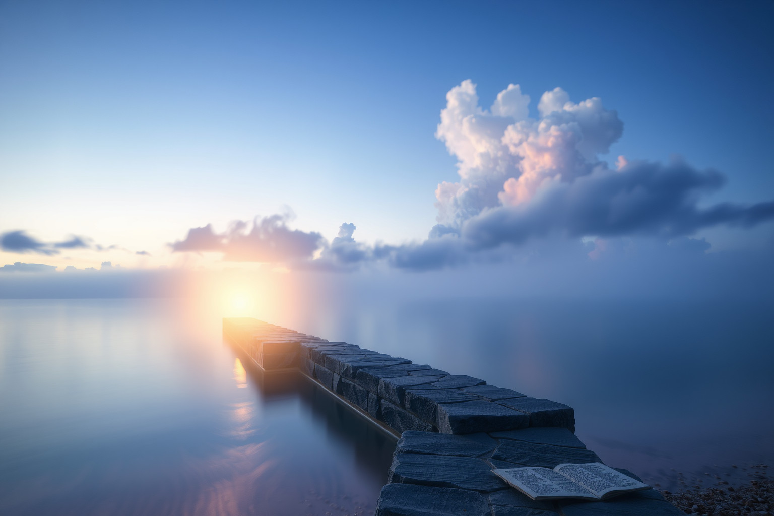 Sognare un molo di pietra simboleggia protezione e stabilità emotiva.