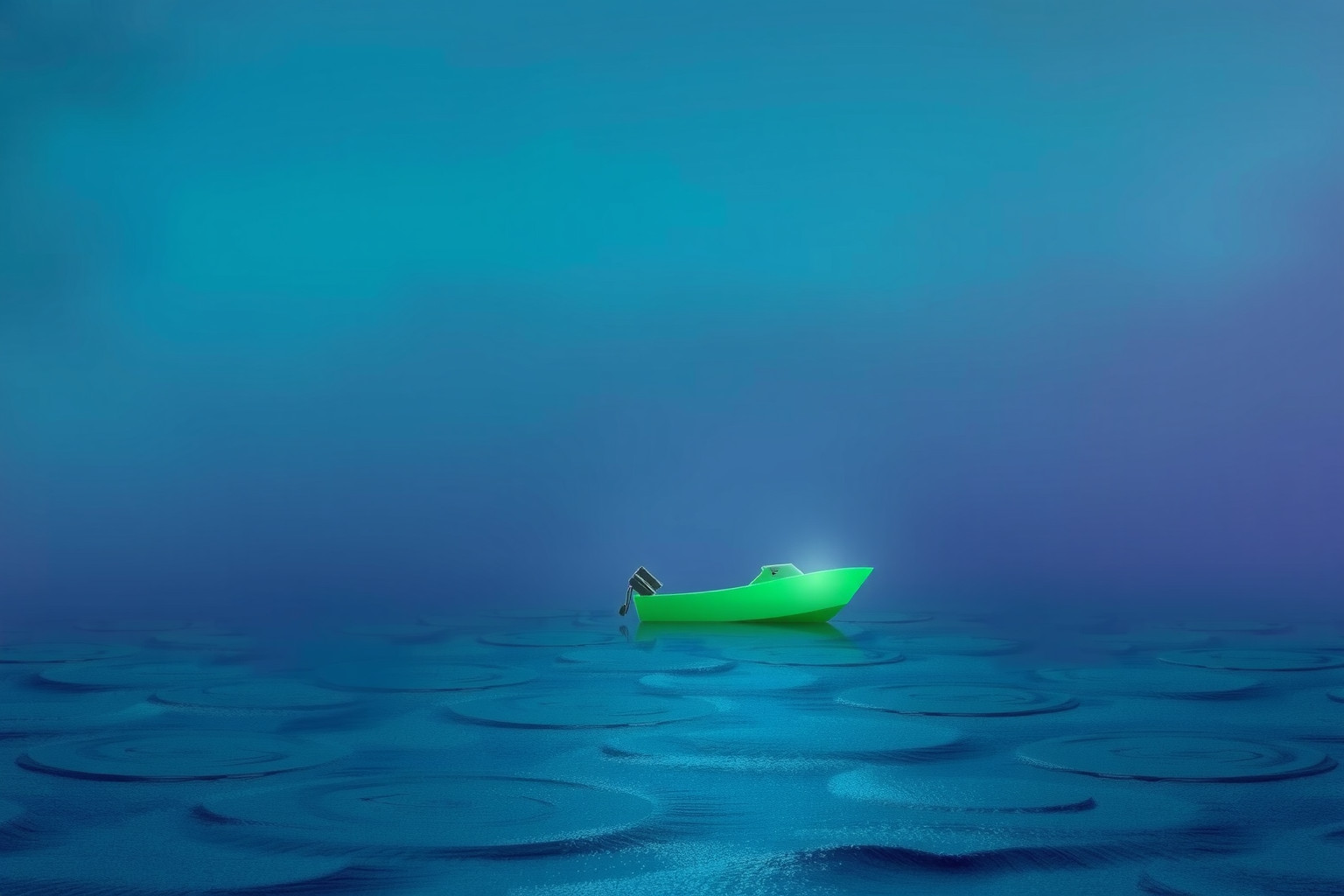 Sognare un motoscafo verde simboleggia speranza e rinascita emotiva.