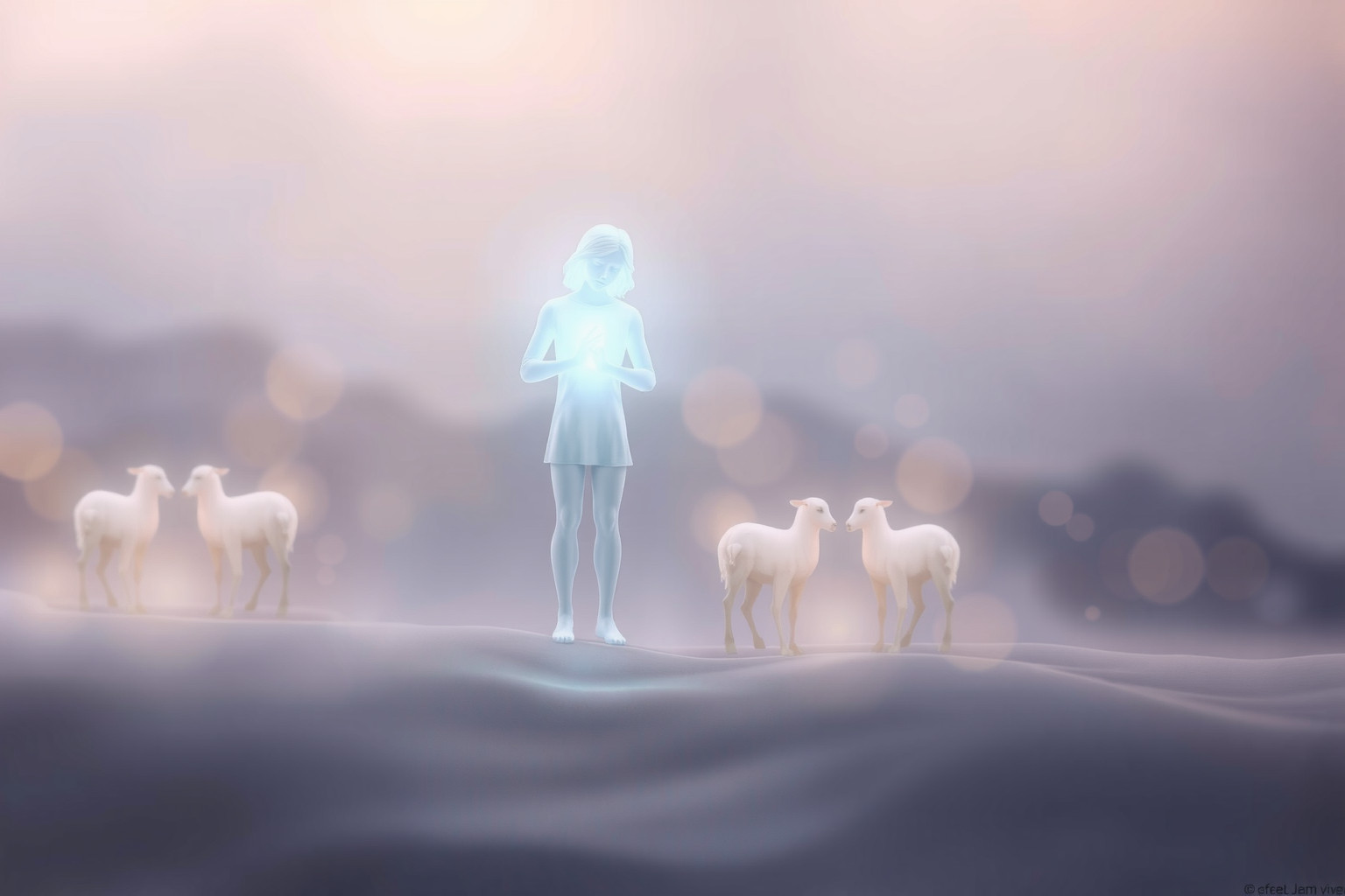 Sognare un pastore con gregge piccolo simboleggia guida e protezione intime.