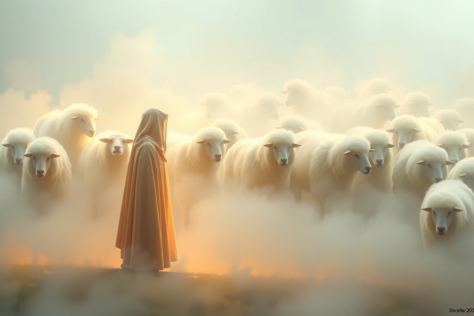 Sognare un pastore simboleggia protezione e guida spirituale.