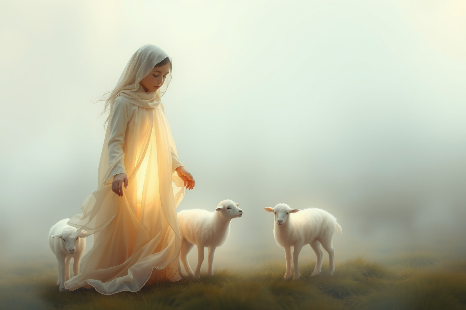 Sognare un pastore giovane simboleggia guida fresca e nuove speranze.